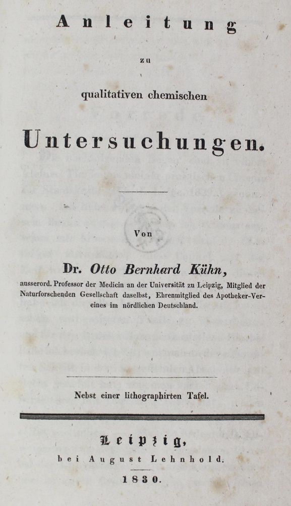 Große Abbildung Nr.1: 126-208 Kühn,O.B.: (Aus der Sammlung Professor Dr.Dr.Johannes Büttner Teil 1)