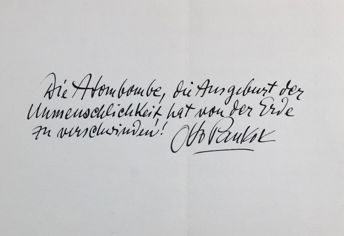 Große Abbildung Nr.2: 126-2105 Pankok, Otto,: (Autographen)