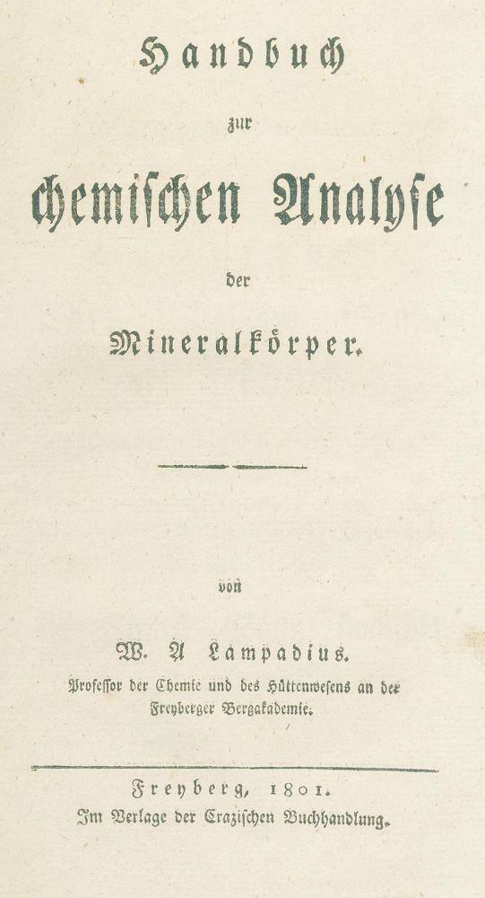 Große Abbildung Nr.2: 126-212 Lampadius,W.A.: (Aus der Sammlung Professor Dr.Dr.Johannes Büttner Teil 1)
