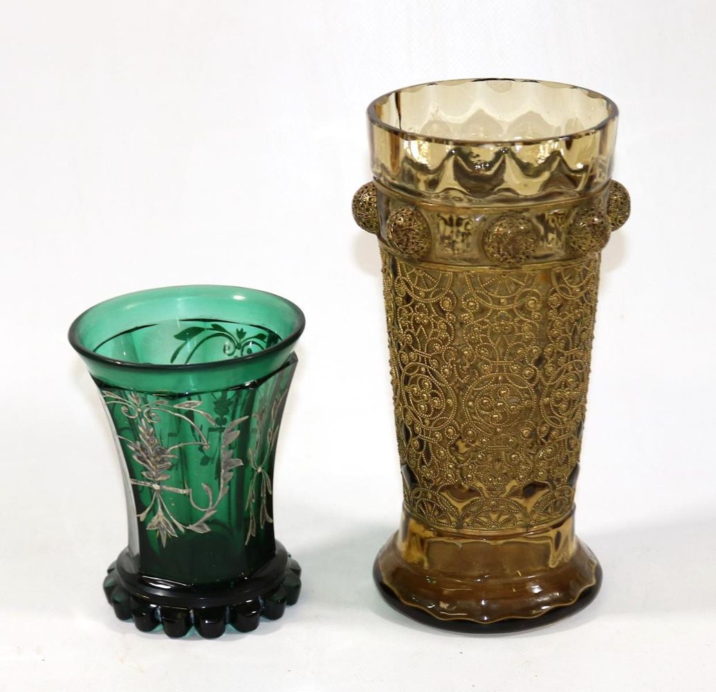 Große Abbildung Nr.1: 126-2130 Biedermeier Pokalglas.: (Varia, Glas)