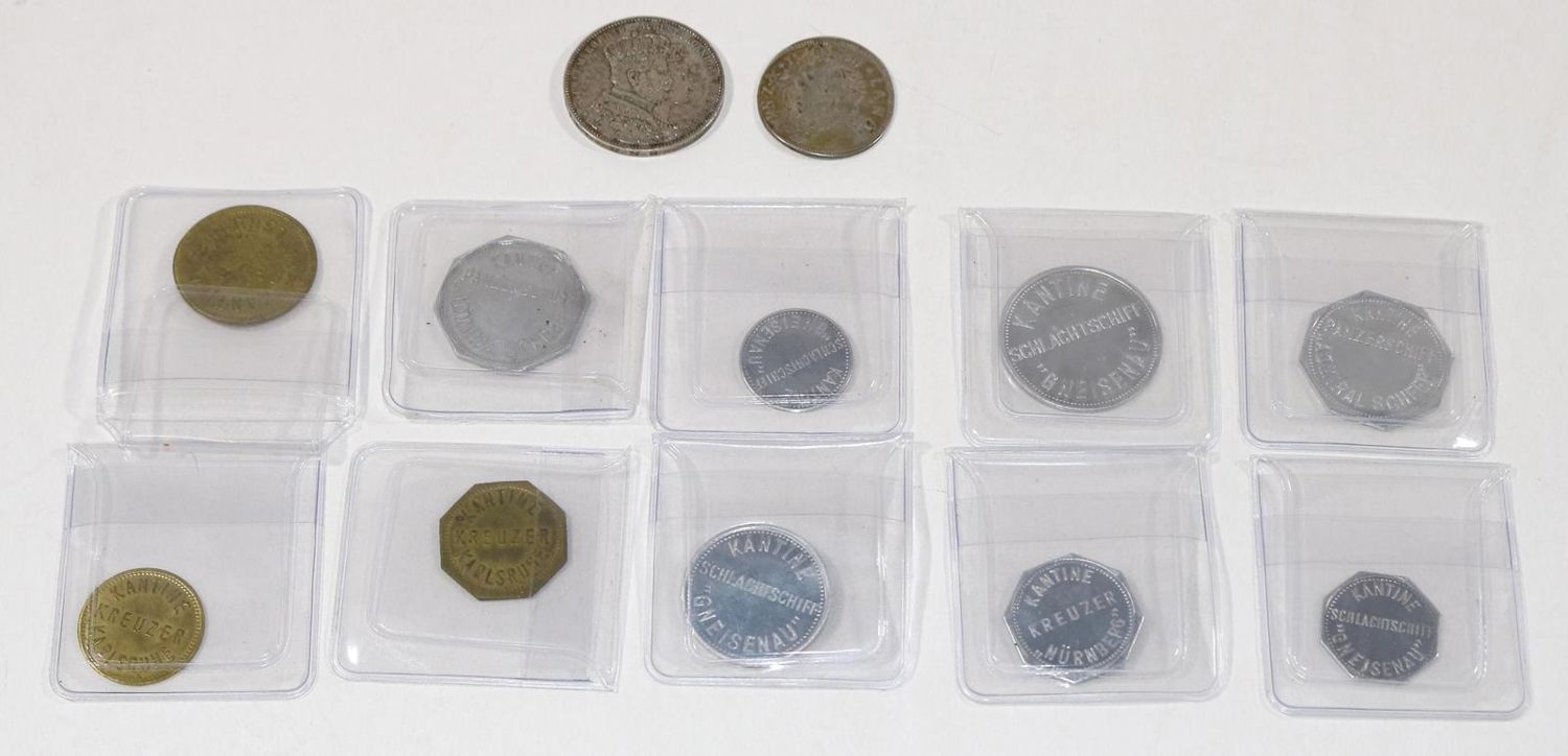 Große Abbildung Nr.21: 126-2155 Kantinenpfennig Gneisenau.: (Varia, Münzen und Medaillen)