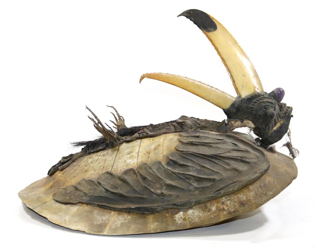 Große Abbildung Nr.3: 126-2182 Hornvogelschild: (Varia, Südsee)
