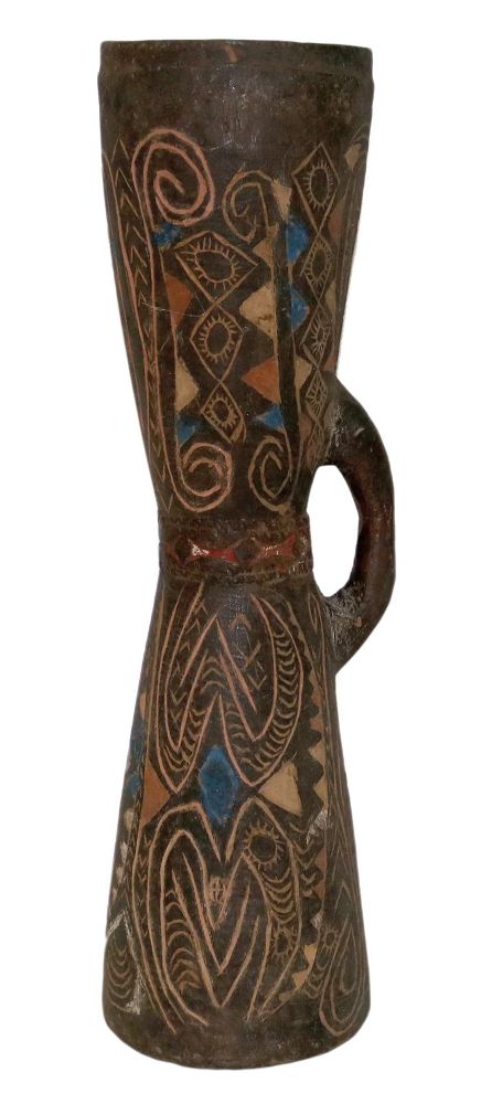 Große Abbildung Nr.1: 126-2196 Trommel Papua: (Varia, Südsee)