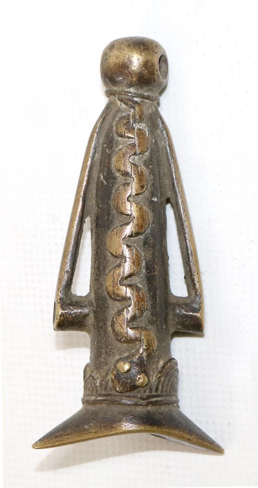 Große Abbildung Nr.1: 126-2199 Benin Bronzegriff: (Afrika)