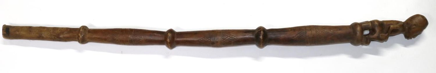Große Abbildung Nr.3: 126-2204 D.R.Kongo Zeremonialstab: (Afrika)