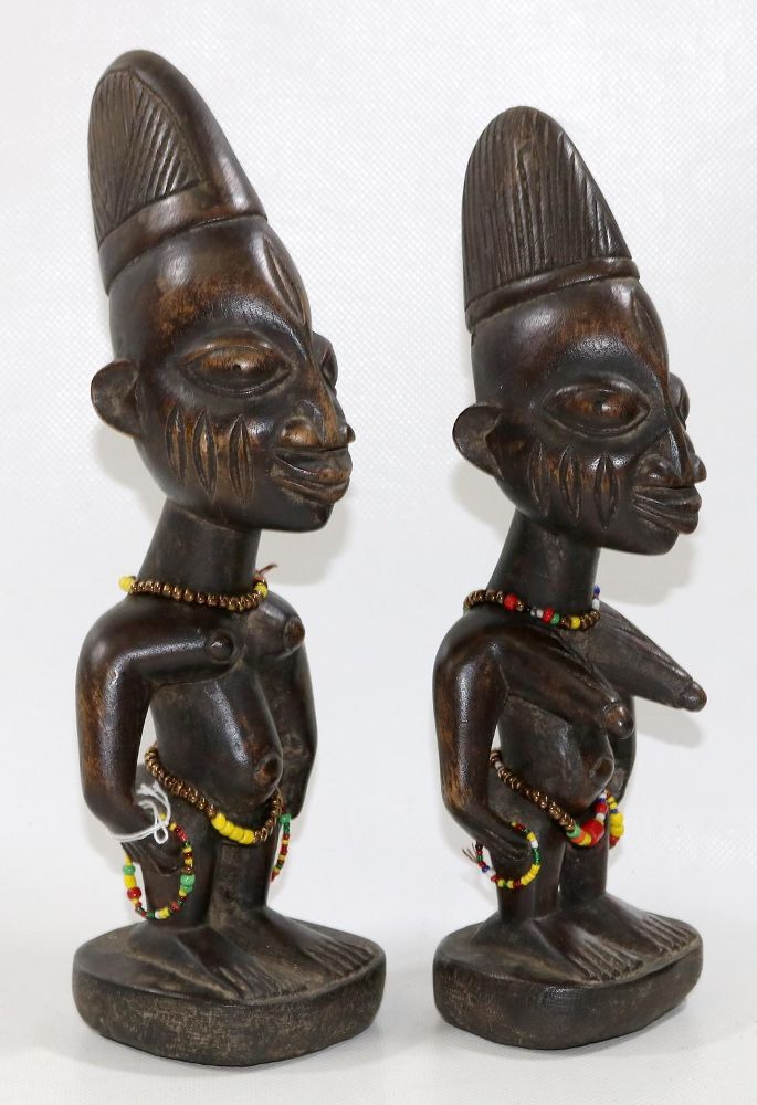 Große Abbildung Nr.2: 126-2212 Yoruba Nigeria Ahnenpaar: (Afrika, Figuren)