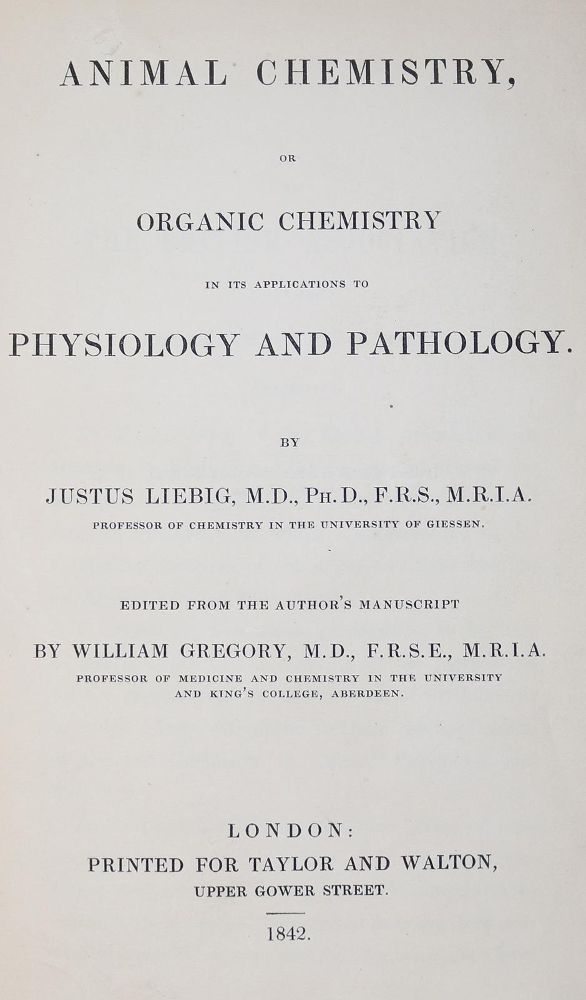 Große Abbildung Nr.1: 126-222 Liebig,J.v.: (Aus der Sammlung Professor Dr.Dr.Johannes Büttner Teil 1)