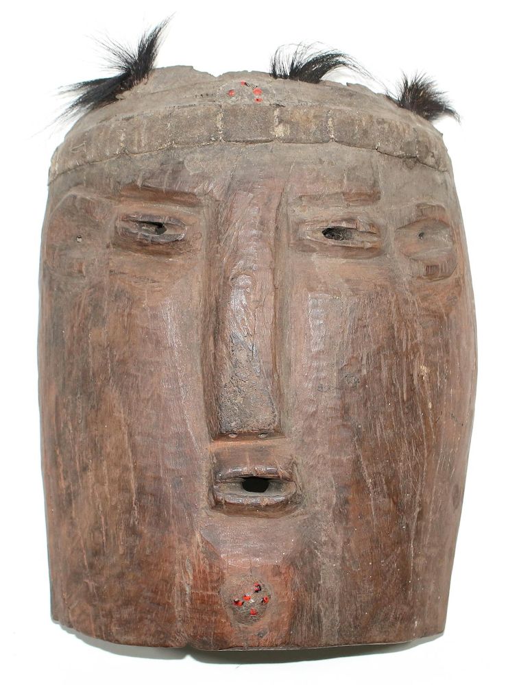 Große Abbildung Nr.1: 126-2232 Mbunda Brettmaske: (Afrika, Sammlung Nerlich München)