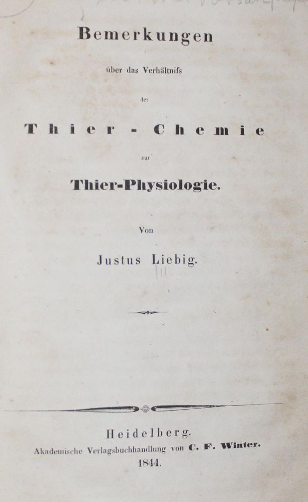 Große Abbildung Nr.1: 126-224 Liebig,J.v.: (Aus der Sammlung Professor Dr.Dr.Johannes Büttner Teil 1)