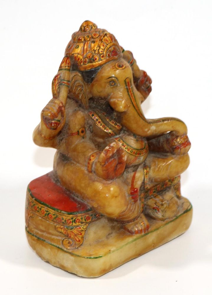 Große Abbildung Nr.2: 126-2255 Ganesha prächtige Marmorfigur: (Asiatika)