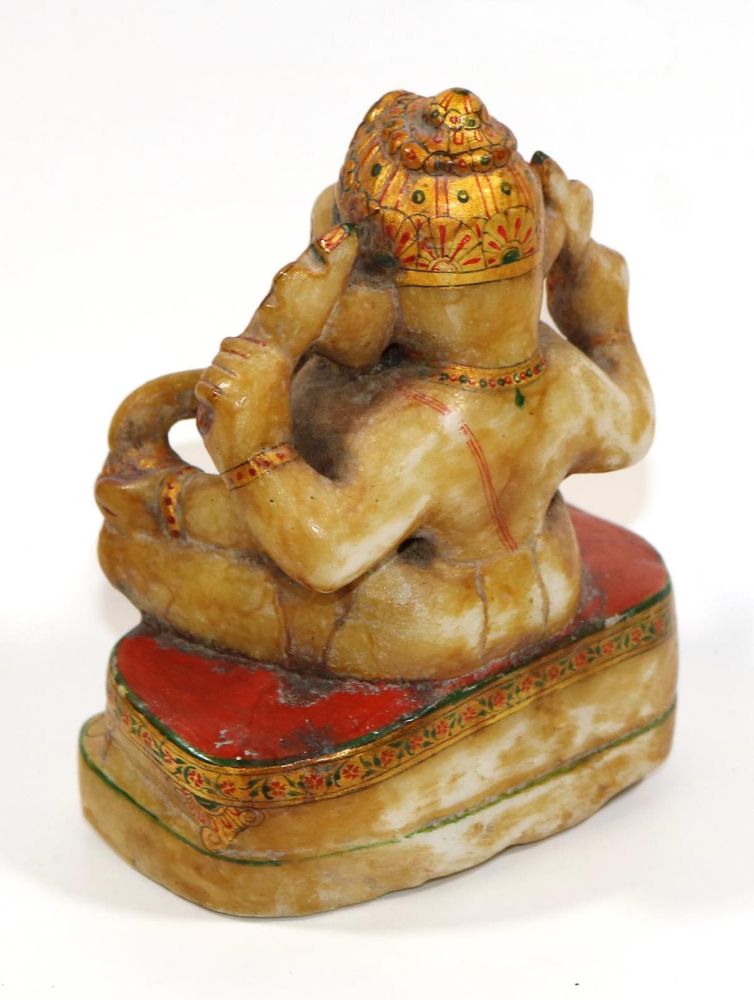 Große Abbildung Nr.3: 126-2255 Ganesha prächtige Marmorfigur: (Asiatika)
