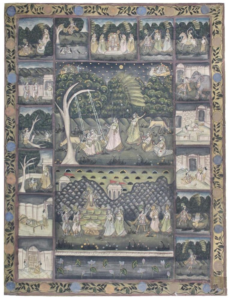 Große Abbildung Nr.2: 126-2261 Pichvai - Pichhwai.: (Asiatika, Indien)