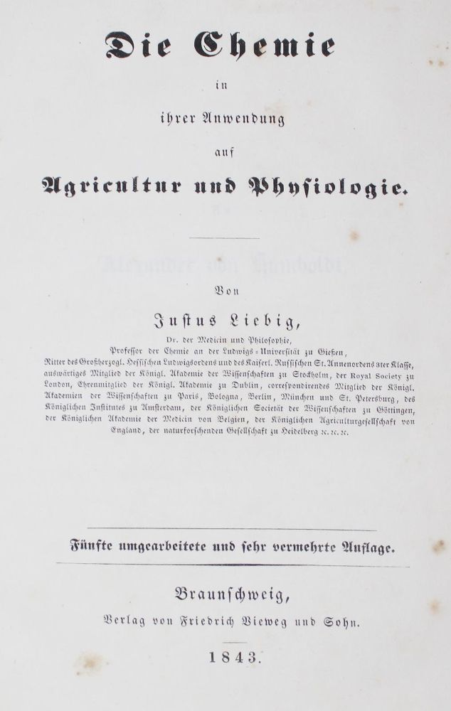Große Abbildung Nr.1: 126-227 Liebig,J..v.: (Aus der Sammlung Professor Dr.Dr.Johannes Büttner Teil 1)