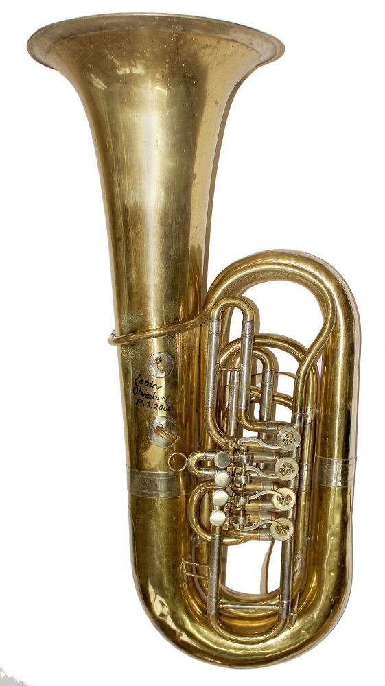 Große Abbildung Nr.7: 126-2321 Tuba, Horn, Posaune: (Musikinstrumente)