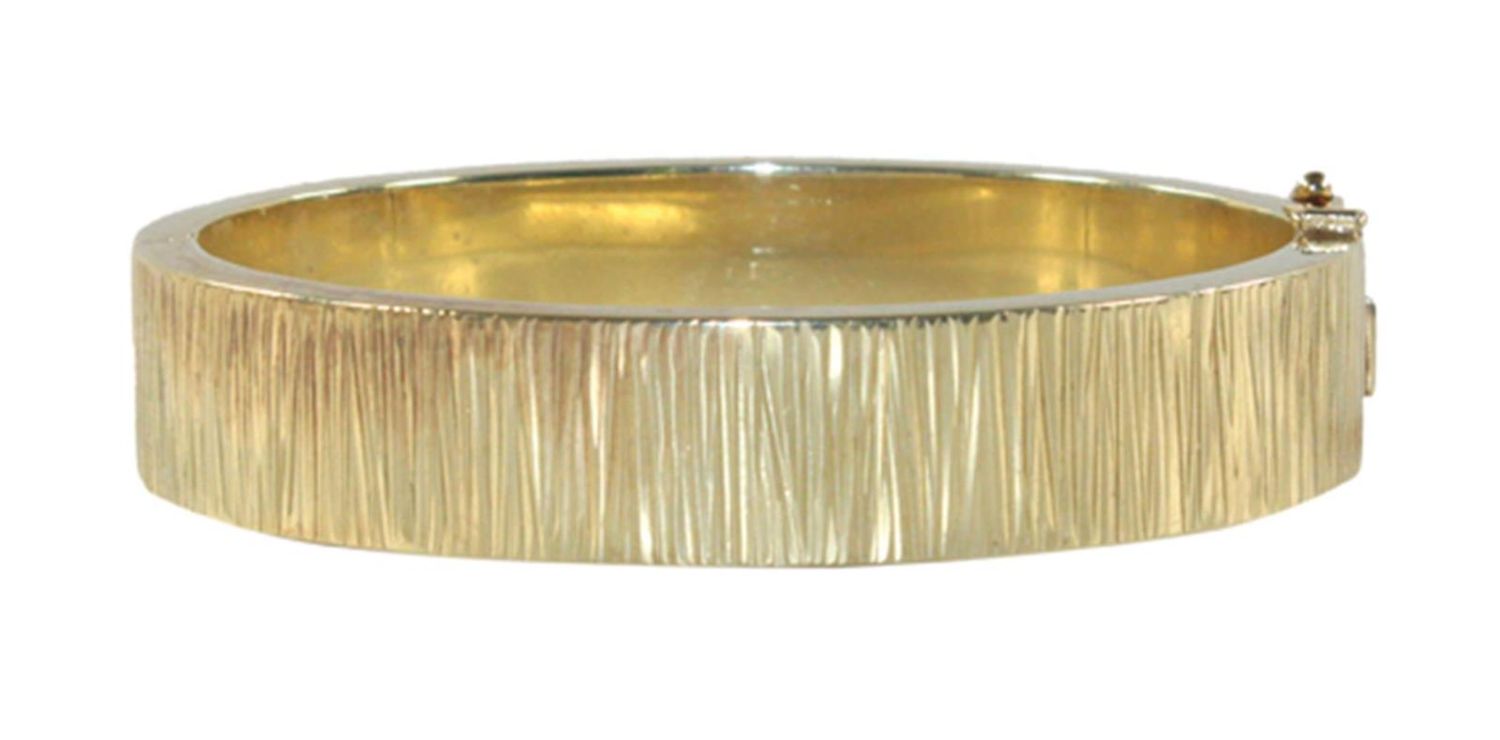 Große Abbildung Nr.1: 126-2361 Armreif 585 GG um 1970.: (Schmuck, Armbänder)