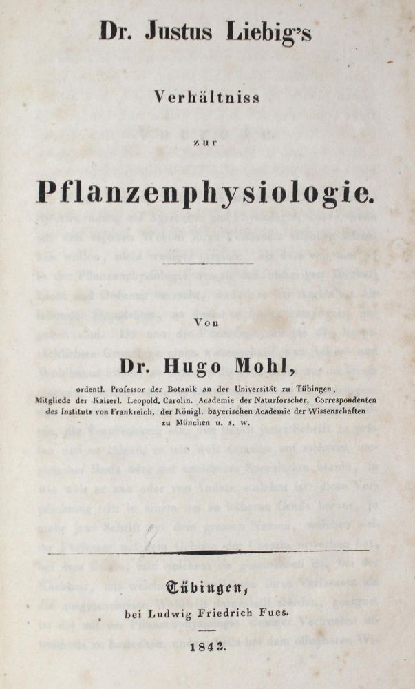 Große Abbildung Nr.1: 126-237 Mohl,H.(v.).: (Liebig)