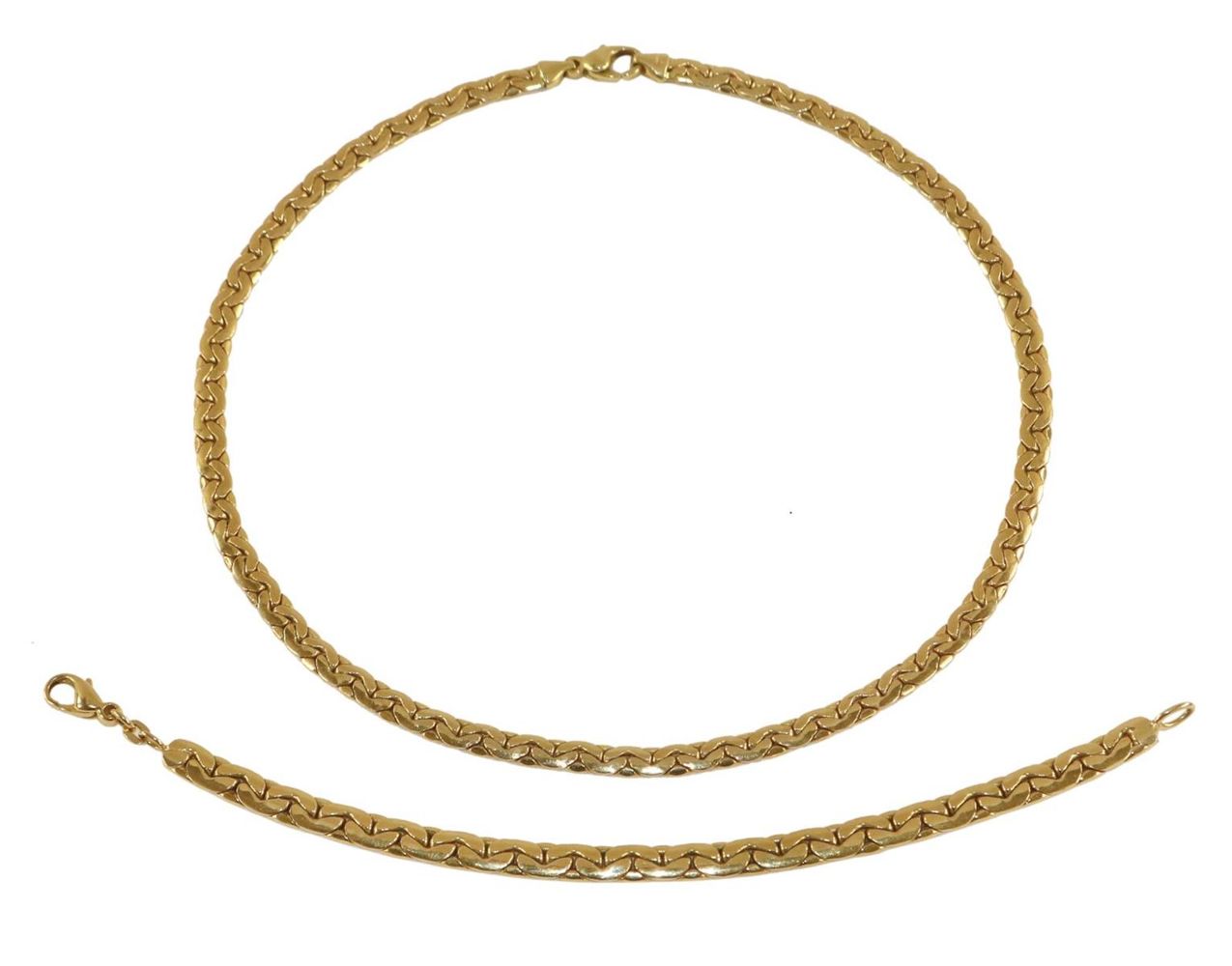 Große Abbildung Nr.1: 126-2384 Collier u. Armband: (Schmuck, Collier)