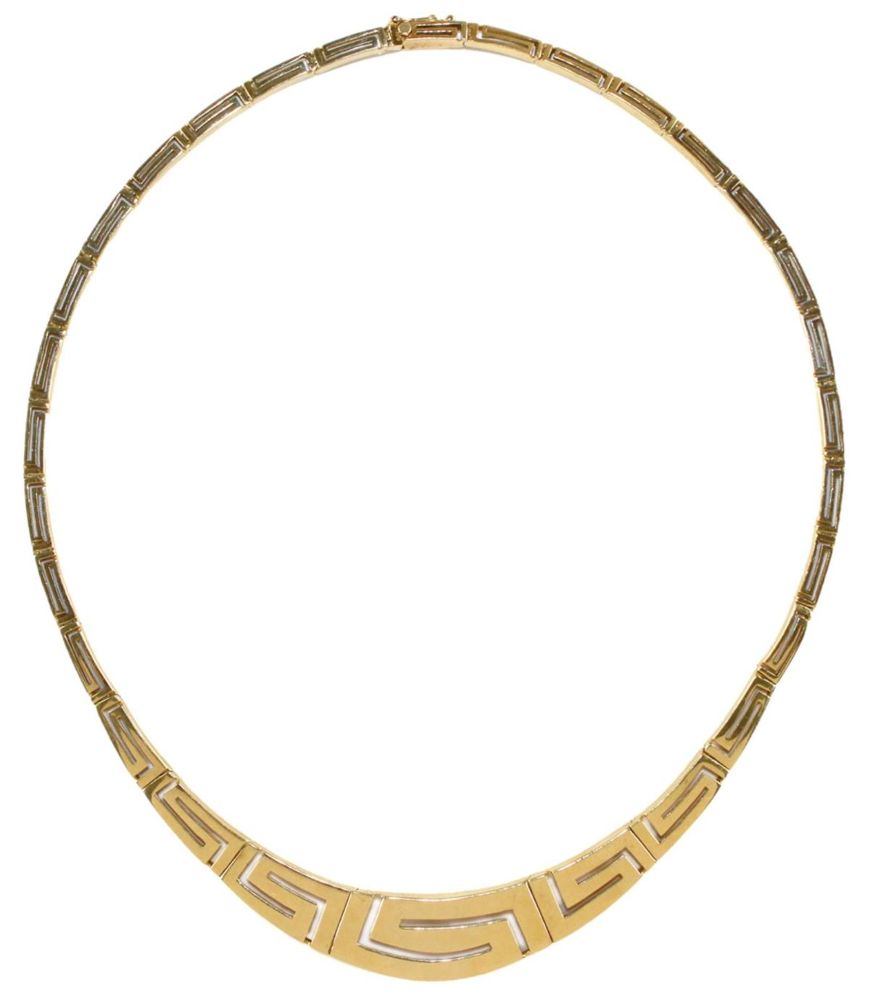 Große Abbildung Nr.1: 126-2385 Designcollier 585 GG: (Schmuck, Colliers)