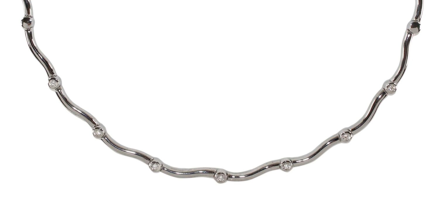 Große Abbildung Nr.1: 126-2399 Collier mit 7 Brillanten.: (Schmuck, DRC Pforzheim)