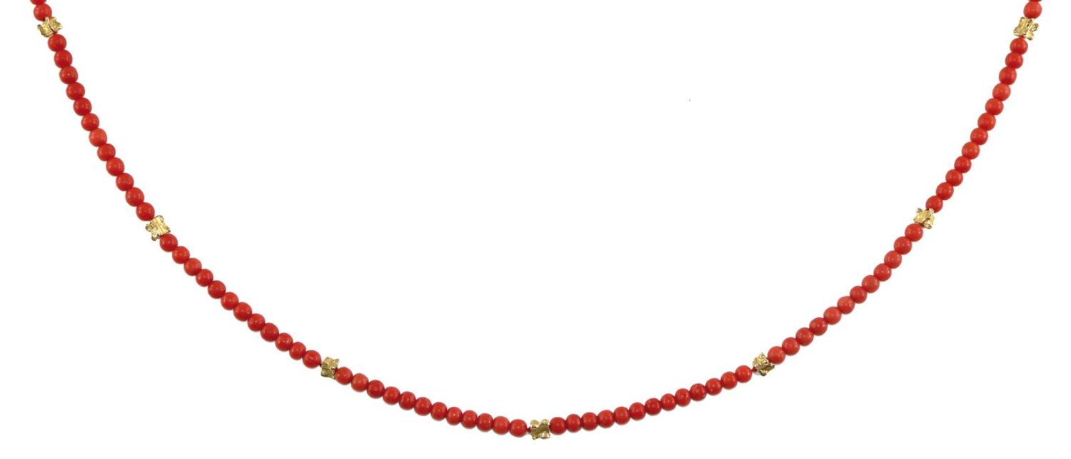 Große Abbildung Nr.1: 126-2417 Korallencollier: (Schmuck, Koralle)