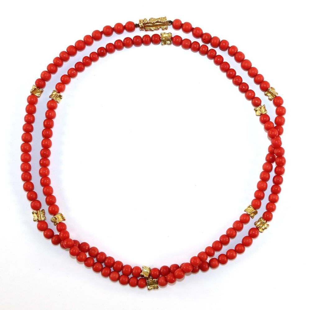 Große Abbildung Nr.2: 126-2417 Korallencollier: (Schmuck, Koralle)
