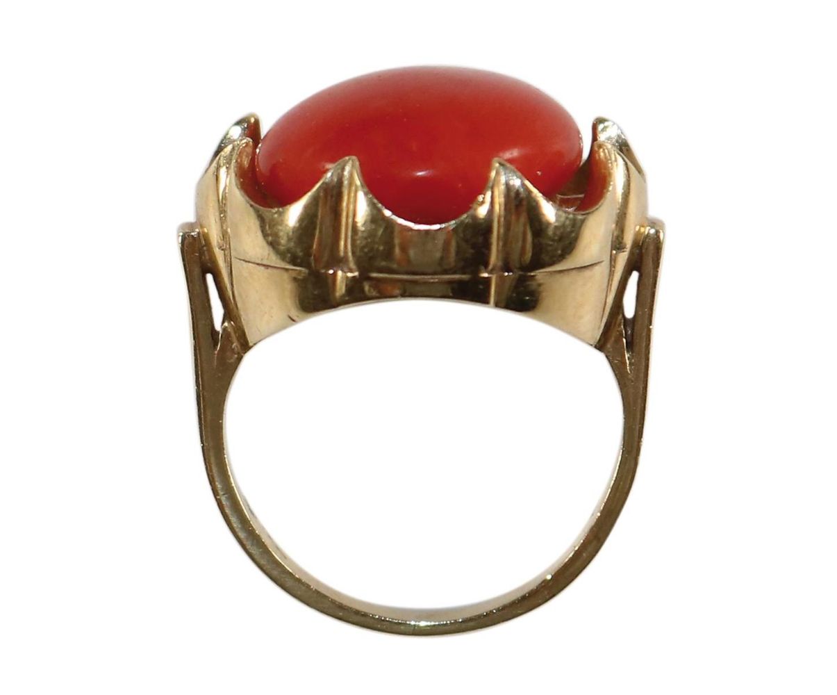 Große Abbildung Nr.3: 126-2419 Korallenring Wien: (Schmuck, Koralle)