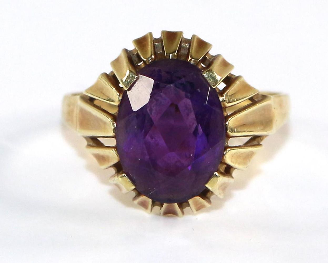 Große Abbildung Nr.1: 126-2433 Amethystring 585 GG: (Schmuck, Ringe)