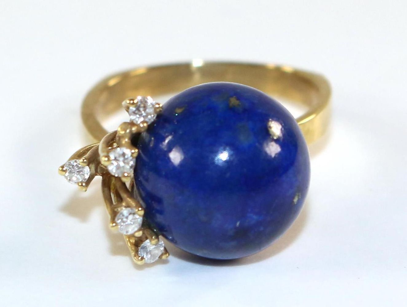 Große Abbildung Nr.1: 126-2440 Lapis- Diamantring: (Schmuck, Ringe)