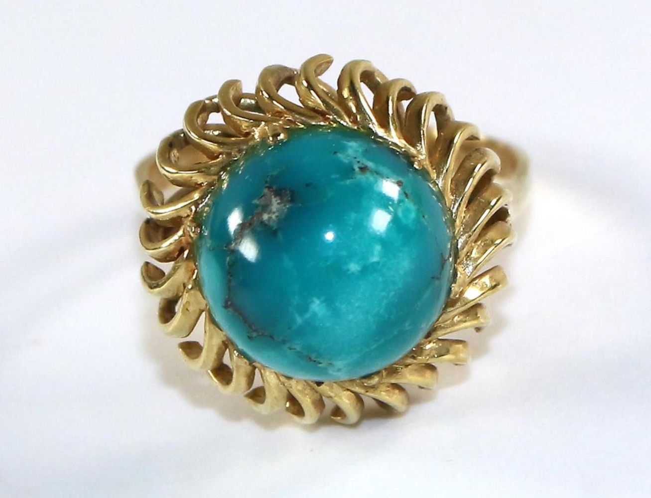 Große Abbildung Nr.1: 126-2443 Türkisring: (Schmuck, Ringe)
