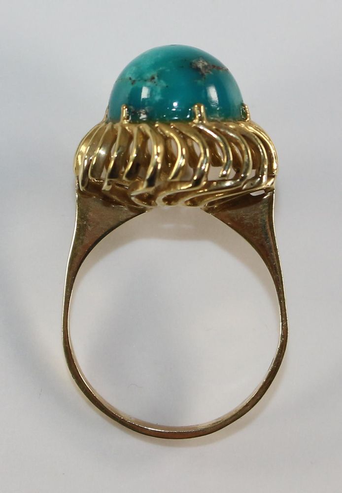 Große Abbildung Nr.2: 126-2443 Türkisring: (Schmuck, Ringe)