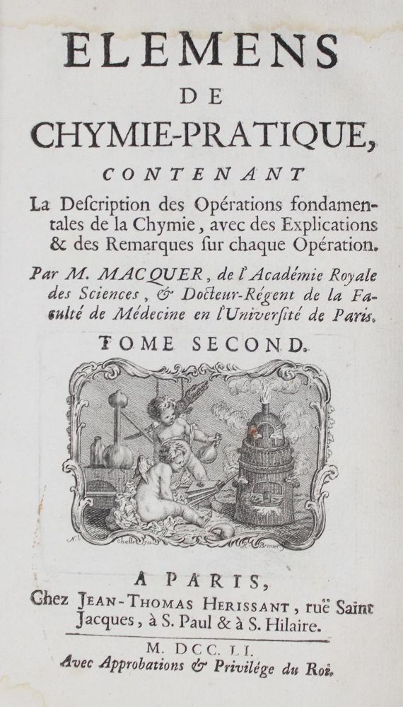 Große Abbildung Nr.1: 126-245 Macquer,(P.J.).: (Aus der Sammlung Professor Dr.Dr.Johannes Büttner Teil 1)