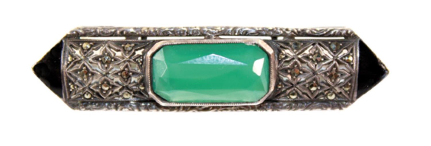Große Abbildung Nr.1: 126-2450 Brosche Art Deko: (Schmuck, Theodor Fahrner)