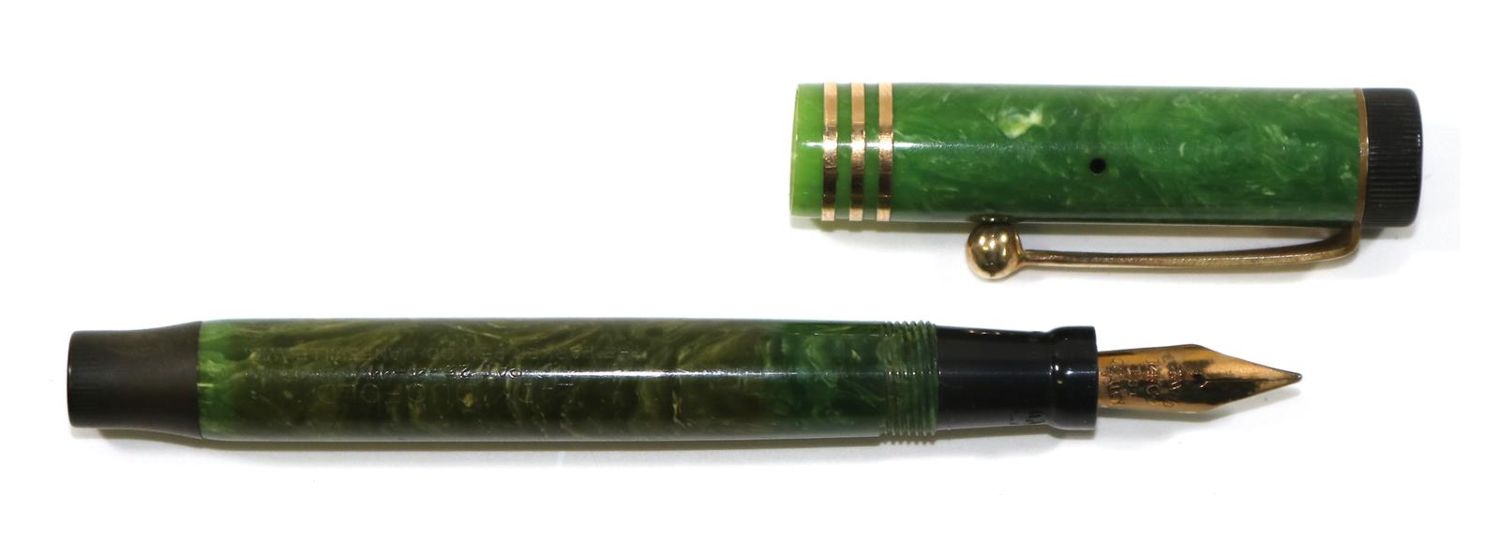 Große Abbildung Nr.1: 126-2490 Parker Lady Duofold grün: (Schreibgeräte, Parker)