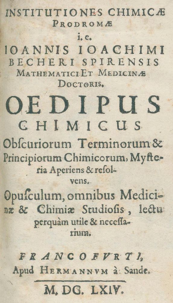 Große Abbildung Nr.1: 126-25 Becher,J.J.: (Aus der Sammlung Professor Dr.Dr.Johannes Büttner Teil 1)