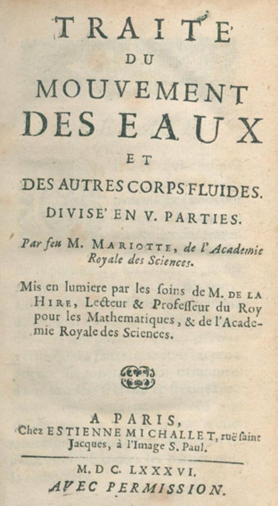 Große Abbildung Nr.1: 126-252 Mariotte,(E.).: (Aus der Sammlung Professor Dr.Dr.Johannes Büttner Teil 1)