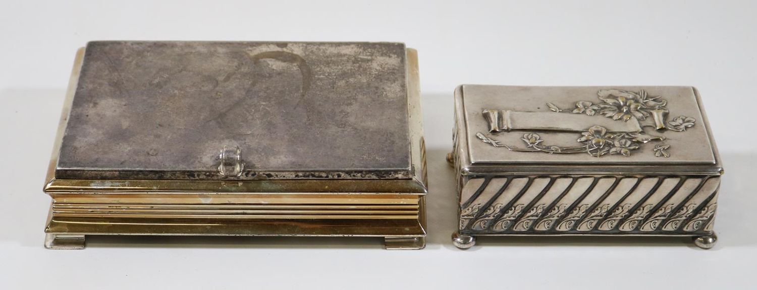 Große Abbildung Nr.4: 126-2528 Menagere des Jugendstil: (Silber, Versilbertes)