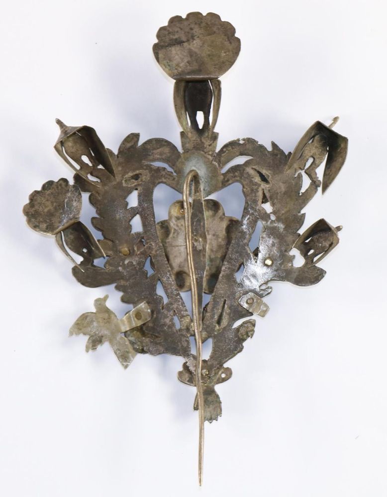 Große Abbildung Nr.2: 126-2567 Historische, museale Trachtennadel: (Volkskunst)