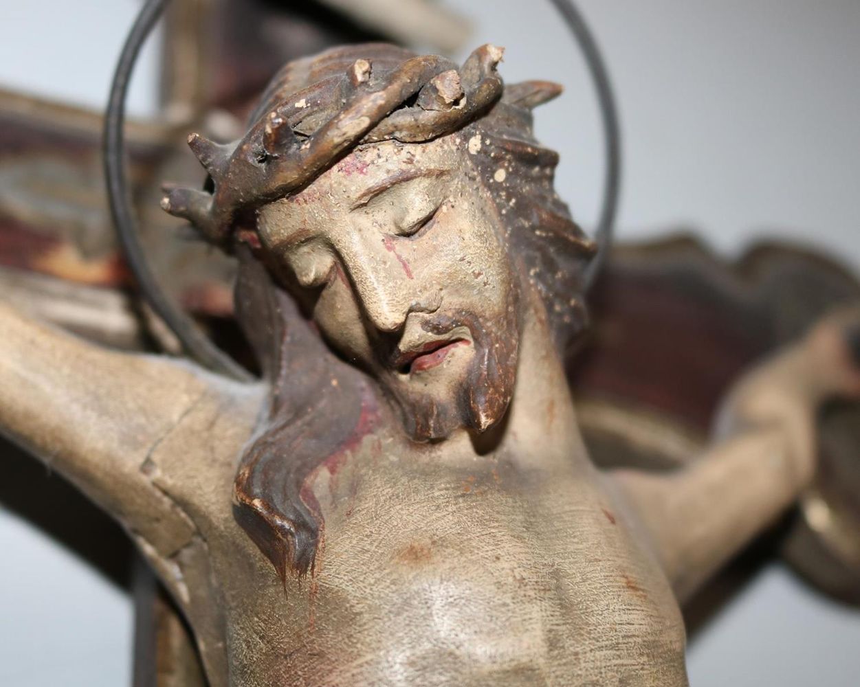Große Abbildung Nr.2: 126-2569 Christus, Kruzifix.: (Volkskunst, Religiöse Volkskunst)