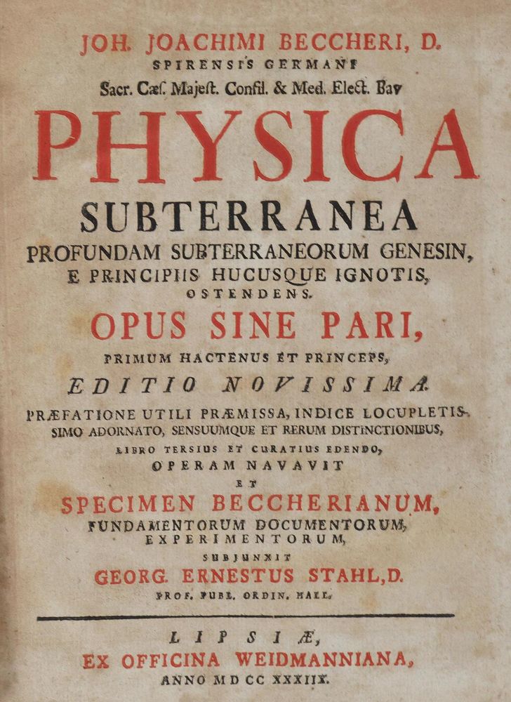 Große Abbildung Nr.1: 126-26 Becher,J.J.: (Aus der Sammlung Professor Dr.Dr.Johannes Büttner Teil 1)