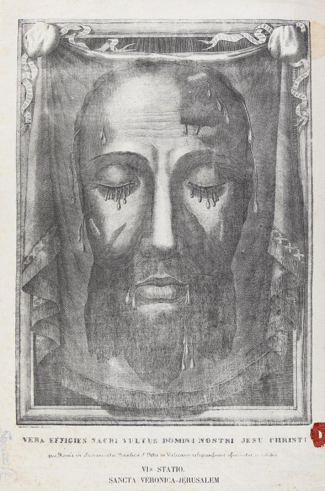 Große Abbildung Nr.1: 126-2627 Schweisstuch der Veronika.: (Varia, Andachtsbilder)