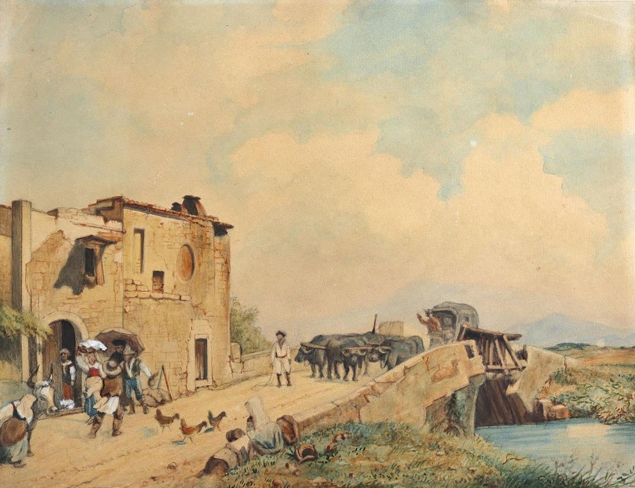 Große Abbildung Nr.1: 126-2633 Bäuerliche Szene: (Varia)