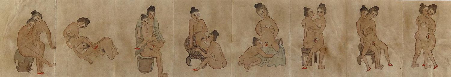 Große Abbildung Nr.2: 126-2682 Asiatisches Pärchen: (Varia, Erotika - Galantes)