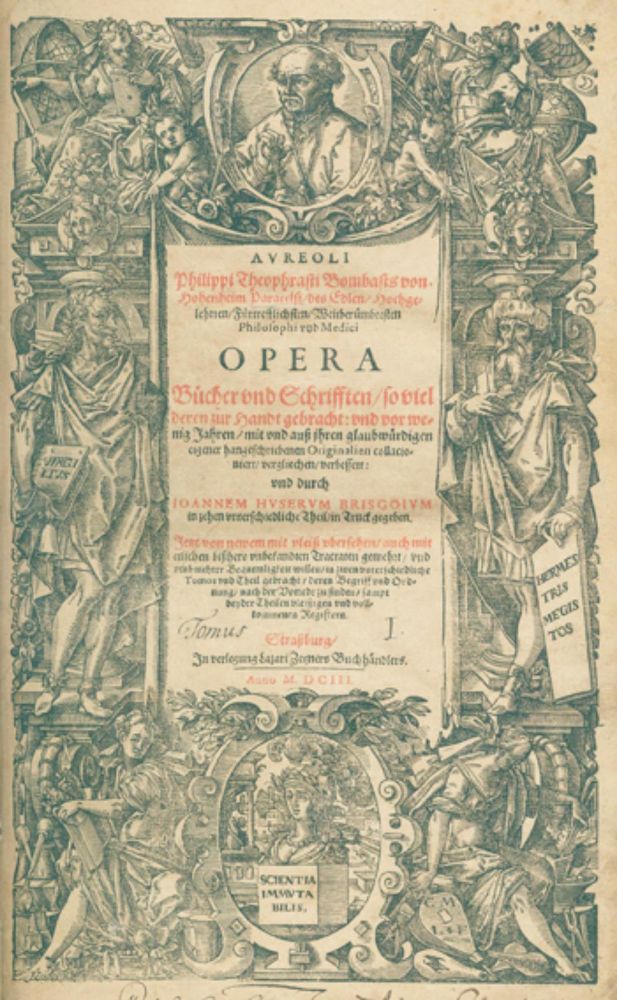 Große Abbildung Nr.1: 126-270 Paracelsus (d.i. T.B.v.Hohenheim).: (Aus der Sammlung Professor Dr.Dr.Johannes Büttner Teil 1)