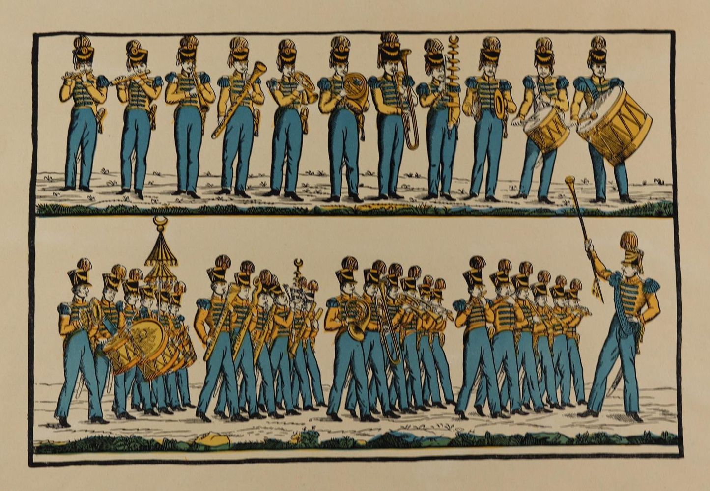 Große Abbildung Nr.2: 126-2749 Militärdastellungen.: (Varia, Militaria)