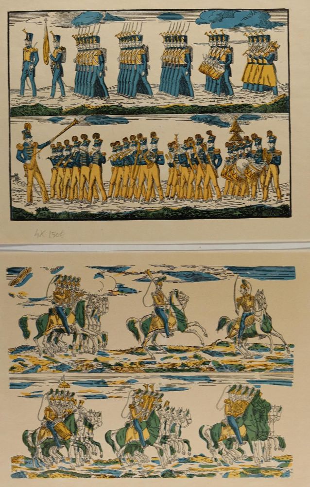 Große Abbildung Nr.3: 126-2749 Militärdastellungen.: (Varia, Militaria)