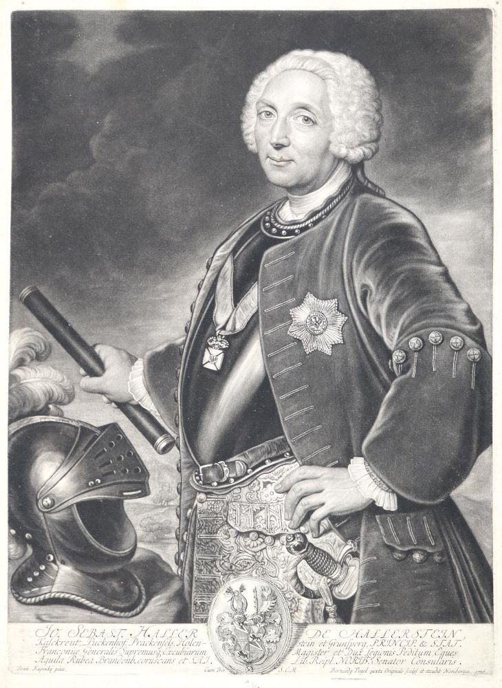 Große Abbildung Nr.1: 126-2804 Haller von Hallerstein, Georg Burkhard.: (Varia, Portrait)
