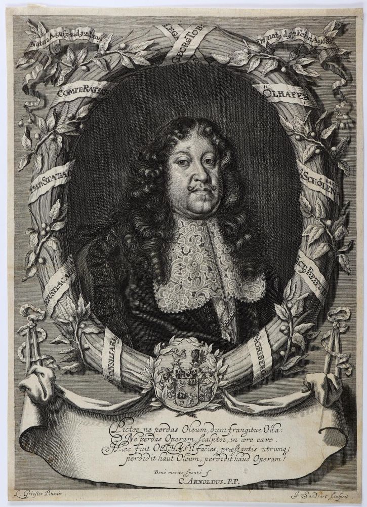 Große Abbildung Nr.1: 126-2823 Oelhafen von Schöllenbach, Georg Tobias.: (Varia, Portrait)