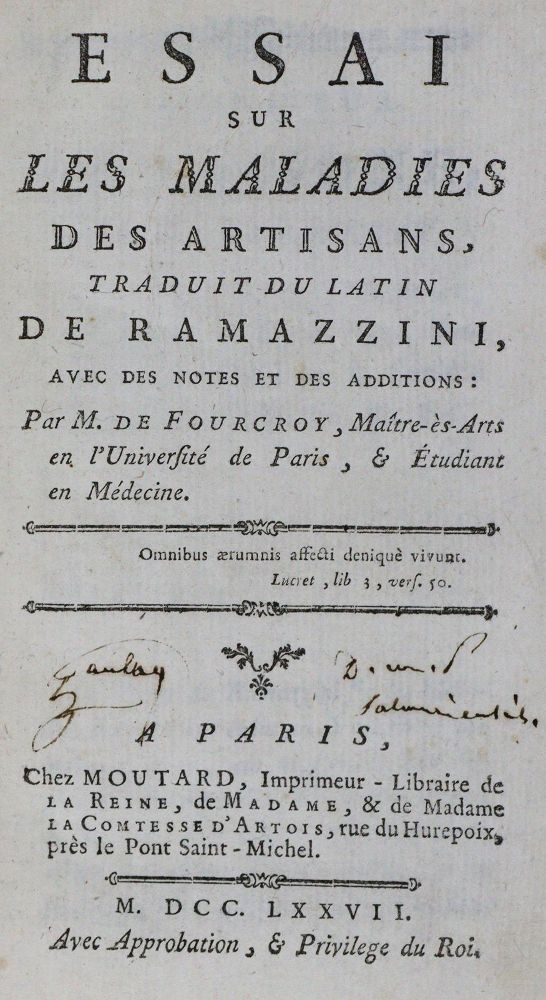 Große Abbildung Nr.1: 126-285 Ramazzini,(B.).: (Aus der Sammlung Professor Dr.Dr.Johannes Büttner Teil 1)