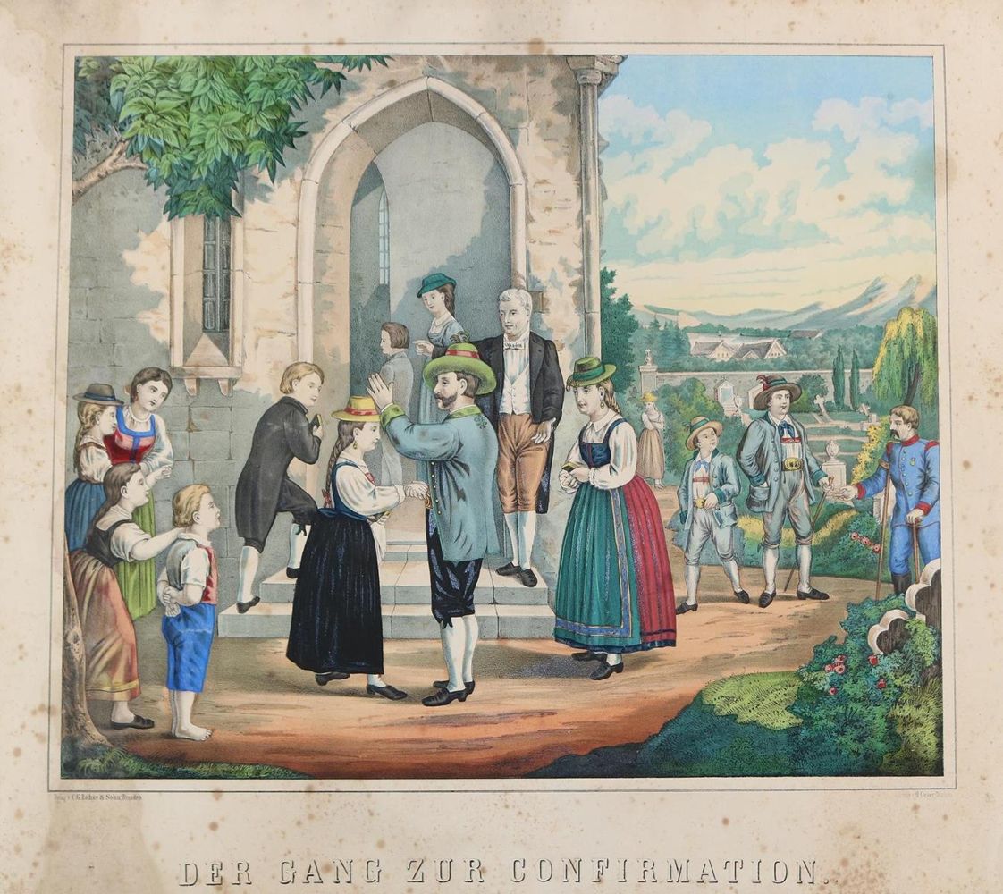 Große Abbildung Nr.2: 126-2865 Vier wichtige Begebenheiten eines Lebens.: (Varia)