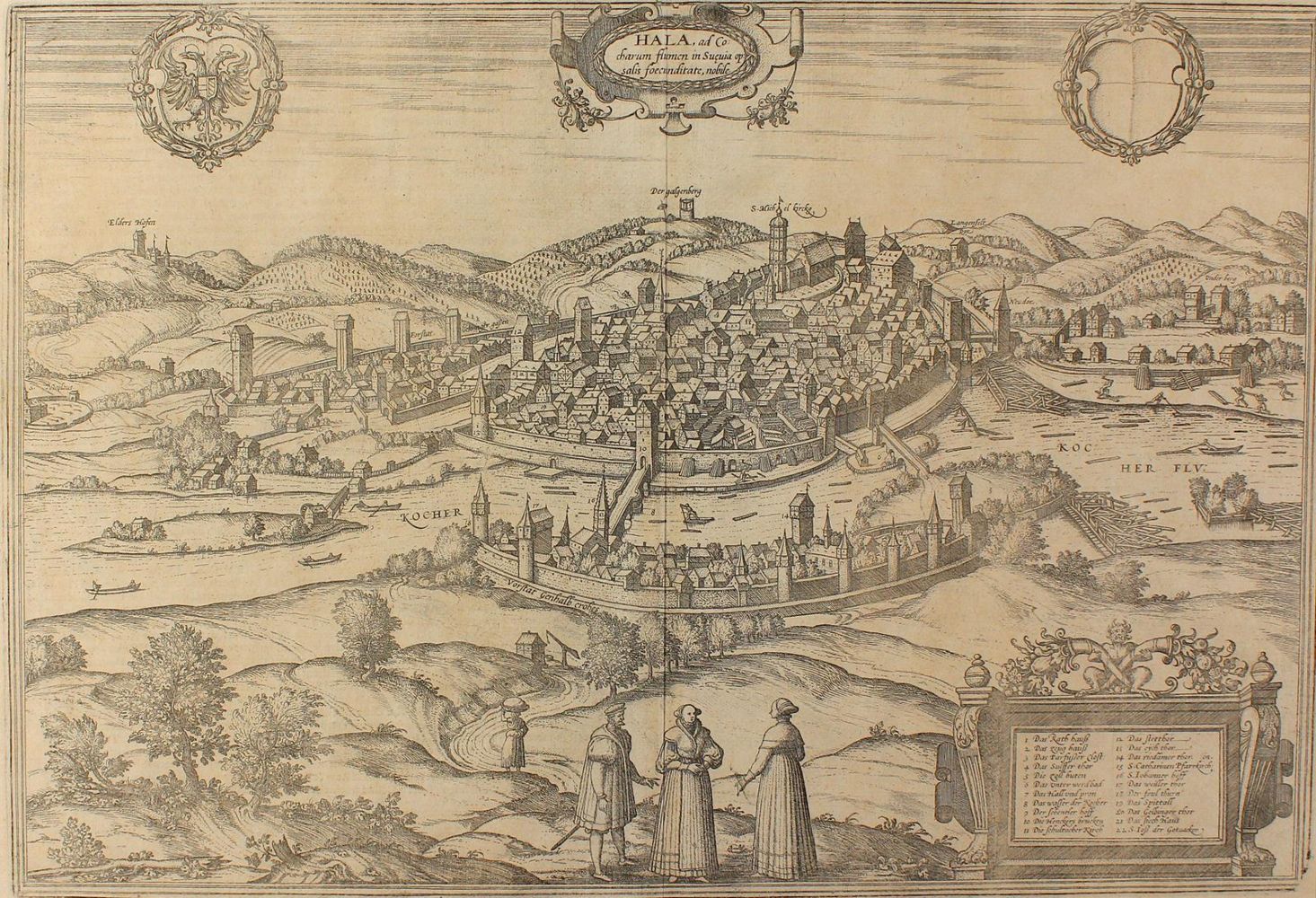 Große Abbildung Nr.1: 126-2884 Schwäbisch Hall.: (Deutschland, Baden-Württemberg)